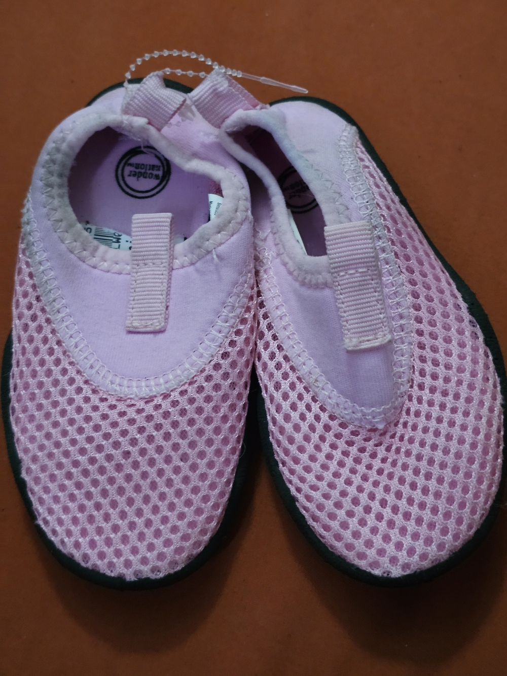 wonder nation Pink Mesh Slip-On Water Shoes